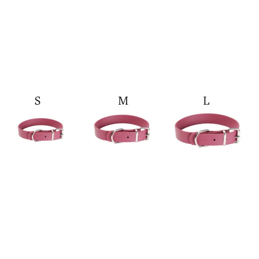 Gotoo Collar Biothane rojo vino para perros New