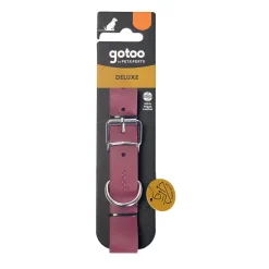 Gotoo Collar Biothane rojo vino para perros New