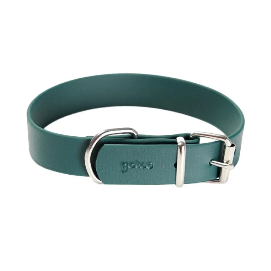 Gotoo Collar Biothane verde para perros Online