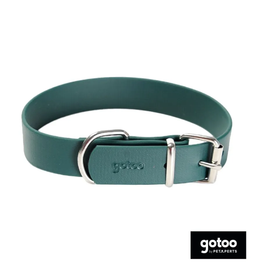 Gotoo Collar Biothane verde para perros Online