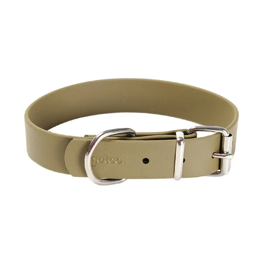 Gotoo Collar Biothane verde oliva para perros Online