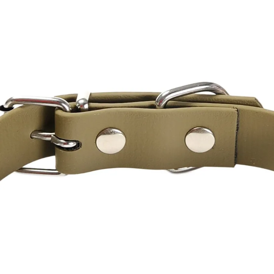 Gotoo Collar Biothane verde oliva para perros Online