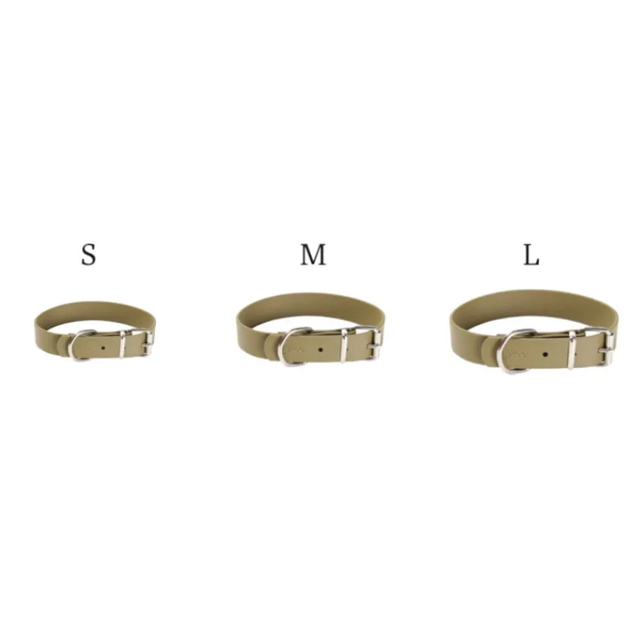 Gotoo Collar Biothane verde oliva para perros Online