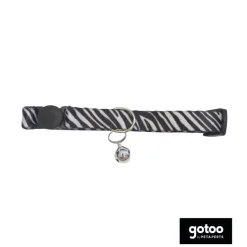 Gotoo Collar con cascabel de zebra para gatos Online