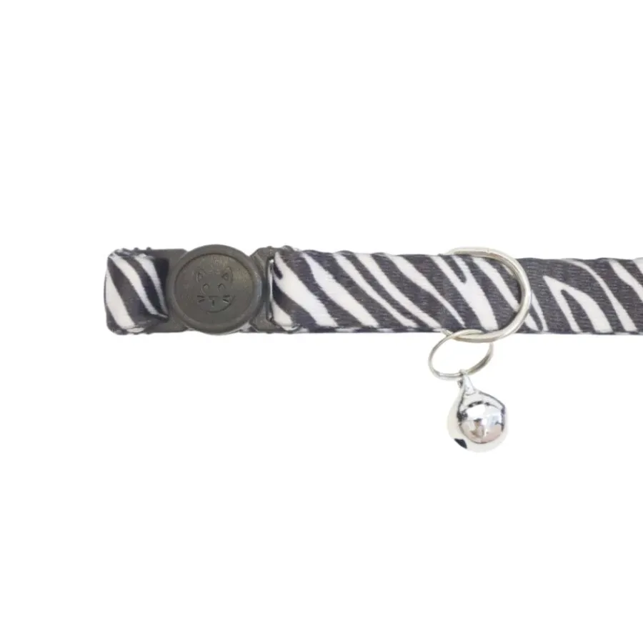 Gotoo Collar con cascabel de zebra para gatos Online
