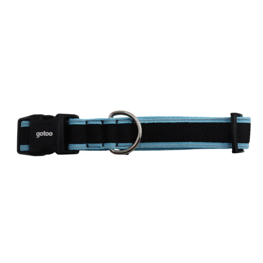 Gotoo collar de malla transpirable turquesa para perros Outlet