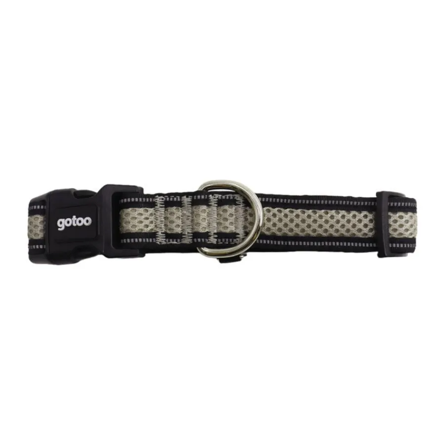 Gotoo Collar de malla transpirable gris para perros Outlet