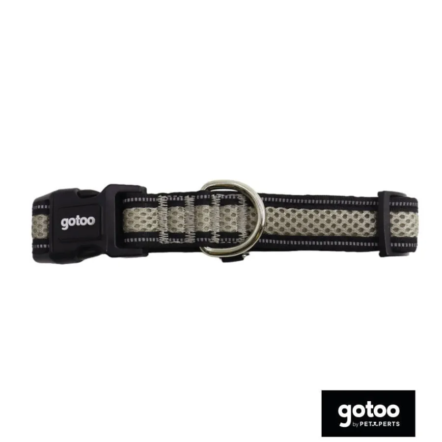 Gotoo Collar de malla transpirable gris para perros Outlet