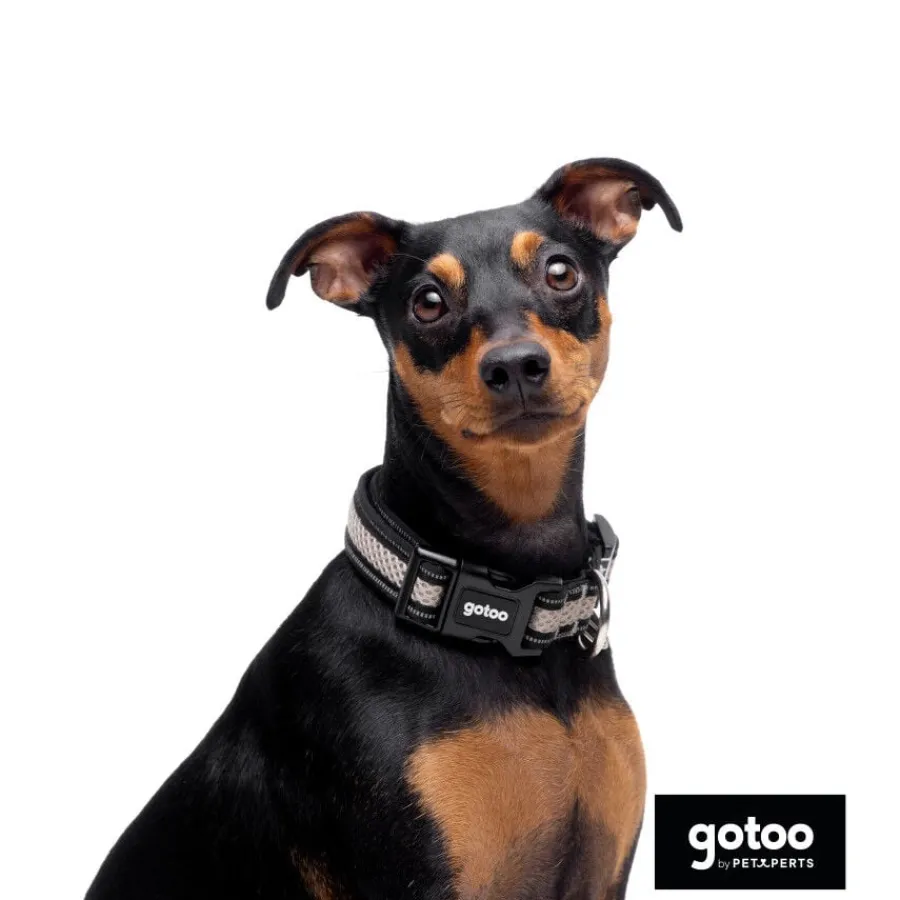 Gotoo Collar de malla transpirable gris para perros Outlet