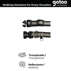 Gotoo Collar de malla transpirable gris para perros Outlet