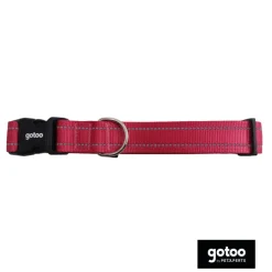 Gotoo Collar de nylon reflectante rosa para perros Sale