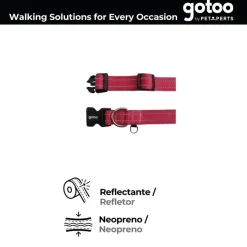 Gotoo Collar de nylon reflectante rosa para perros Sale