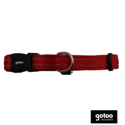 Gotoo Collar de nylon reflectante rojo para perro New