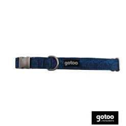 Gotoo Collar estampado cachemira clásica azul para perros Sale