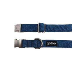 Gotoo Collar estampado cachemira clásica azul para perros Sale