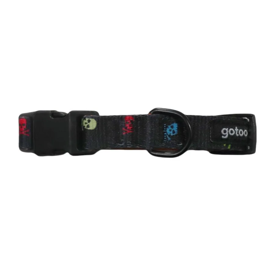 Gotoo Collar estampado calavera negro para perros Sale