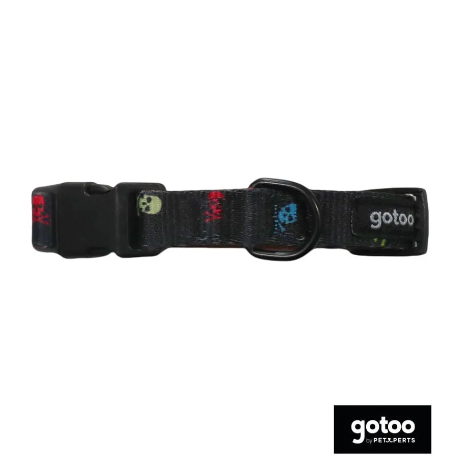 Gotoo Collar estampado calavera negro para perros Sale