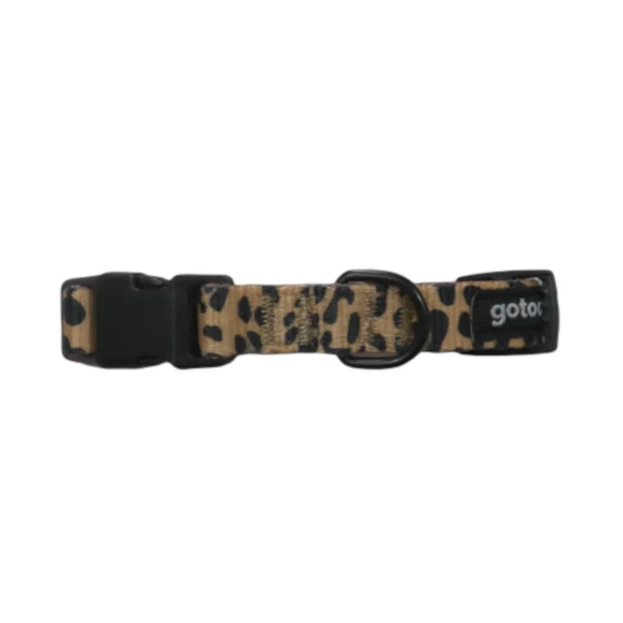 Gotoo Collar estampado leopardo para perros Best