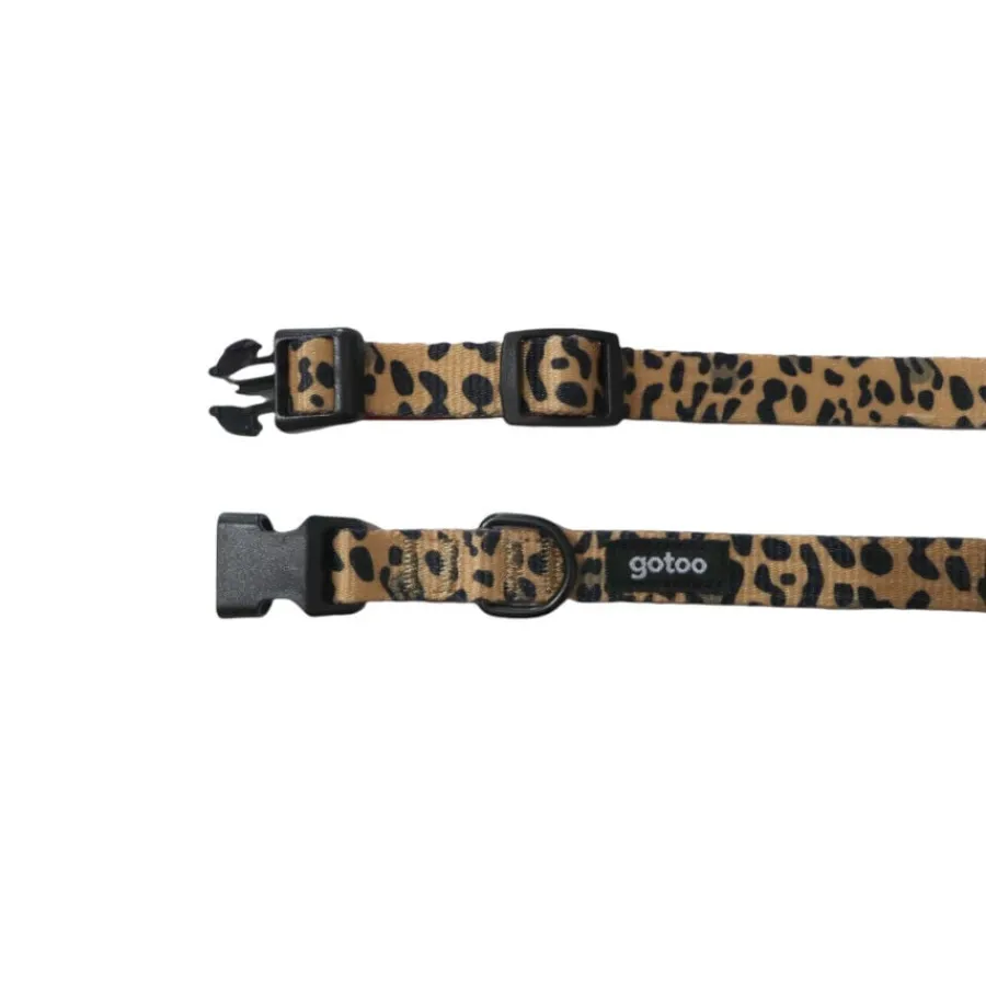 Gotoo Collar estampado leopardo para perros Best