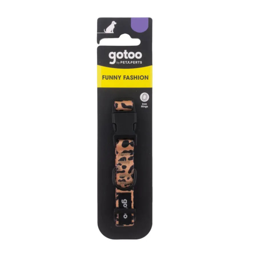 Gotoo Collar estampado leopardo para perros Best