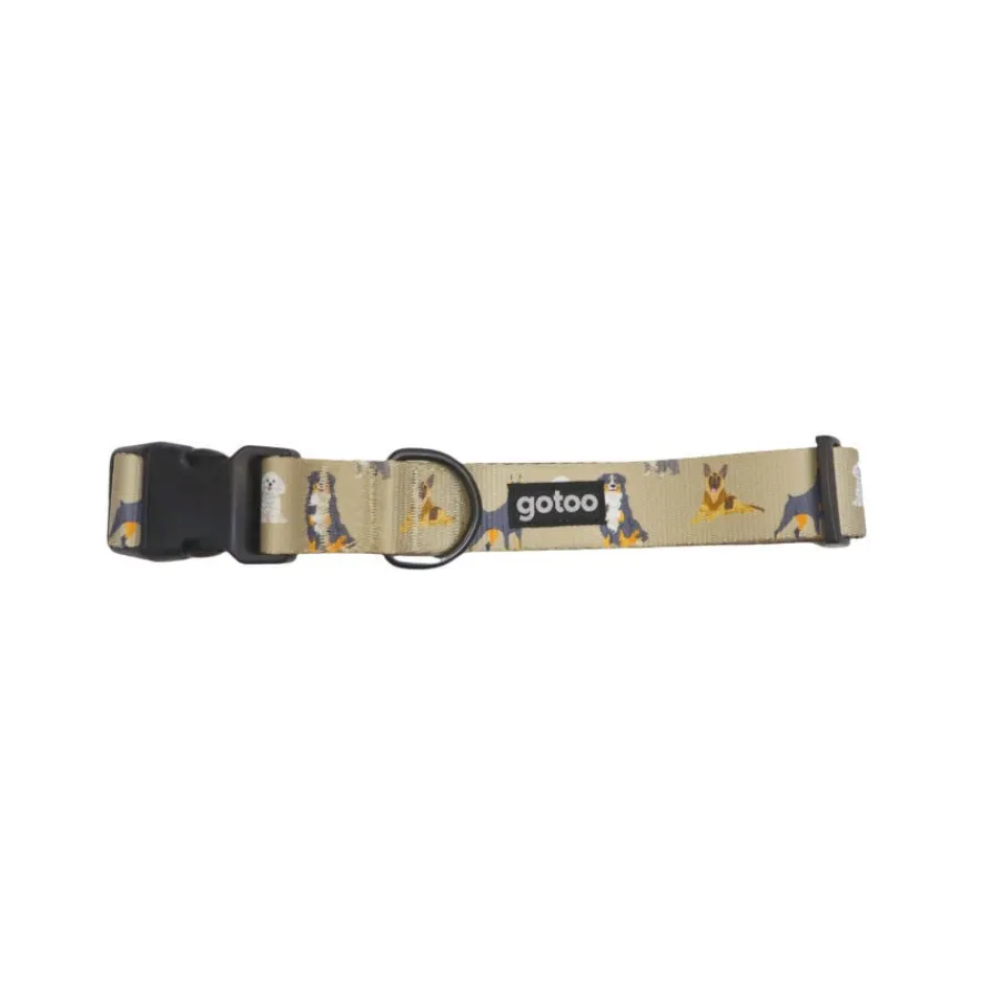 Gotoo Collar estampado marrón para perros Online