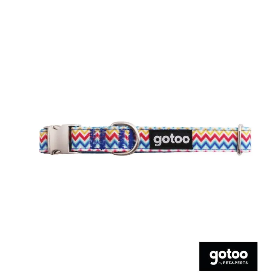 Gotoo Collar estampado rayas zig-zag para perros Online