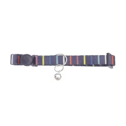 Gotoo Collar estampado rayas multicolor para gatos New
