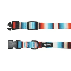 Gotoo Collar estampado rayas multicolor para perros Hot
