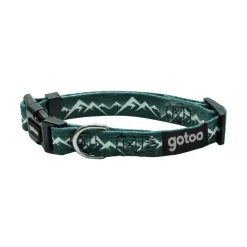Gotoo Collar estampado verde para perros