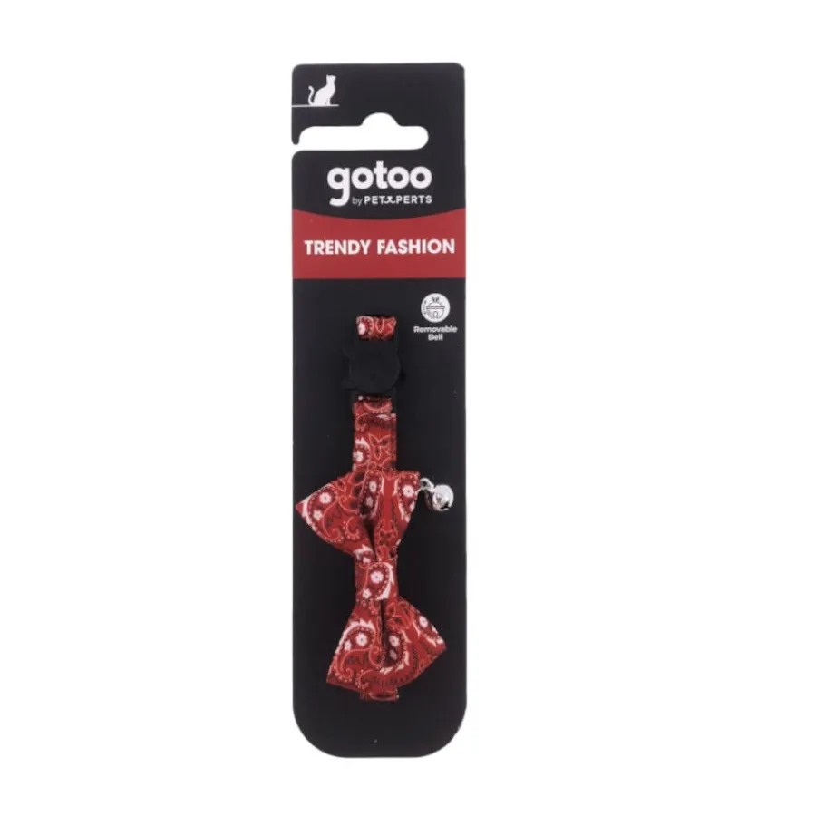 Gotoo Collar rojo con cascabel extraíble para gatos New