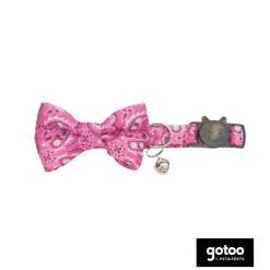 Gotoo Collar rosa con cascabel extraíble para gatos Online