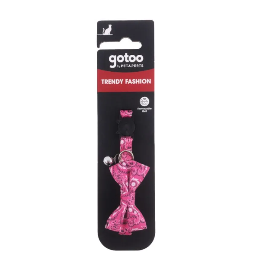 Gotoo Collar rosa con cascabel extraíble para gatos Online