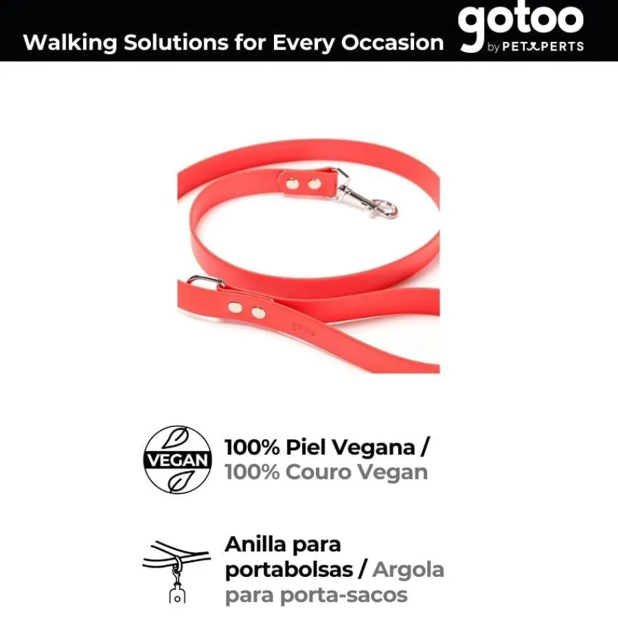 Gotoo Correa Biothane roja para perros Discount