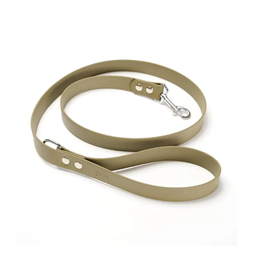 Gotoo Correa Biothane verde oliva para perros New