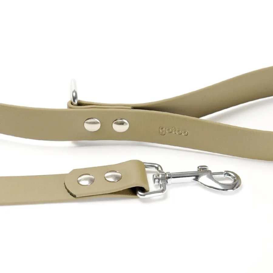 Gotoo Correa Biothane verde oliva para perros New