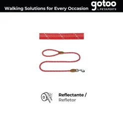 Gotoo Correa de cuerda reflectante roja para perros Online