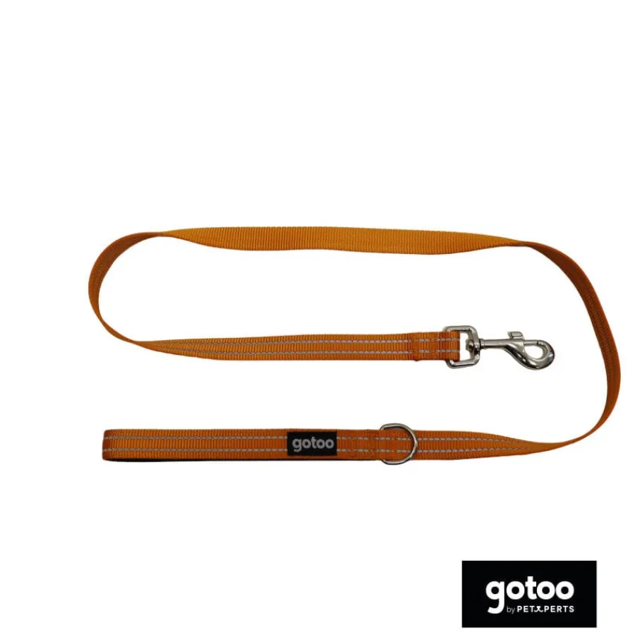 Gotoo Correa de nylon reflectante naranja para perros