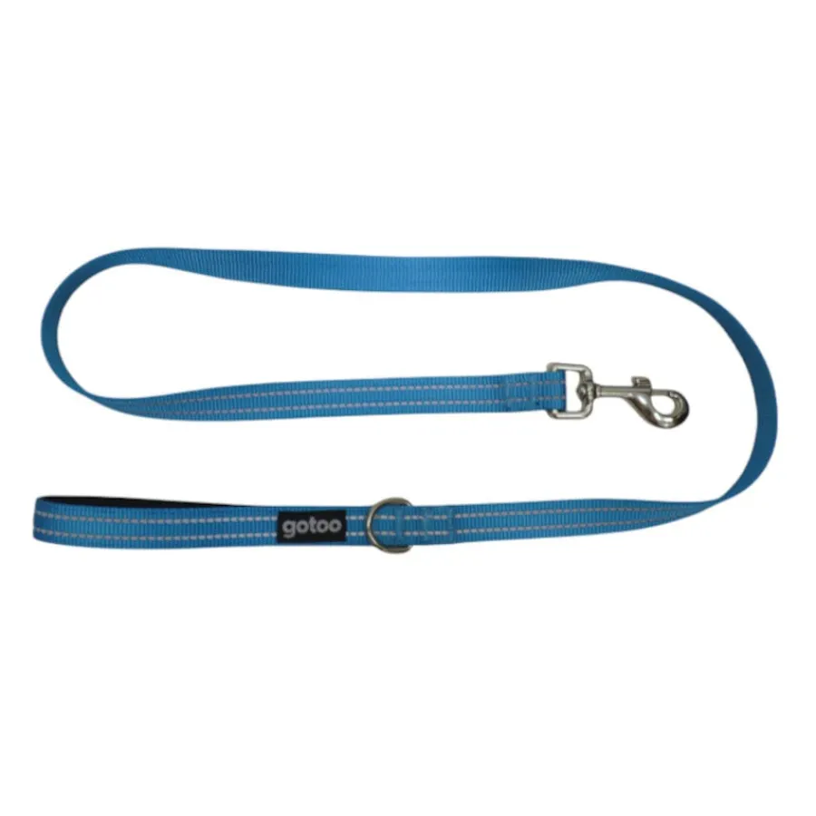 Gotoo Correa de nylon reflectante azul para perros Outlet