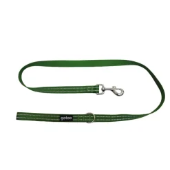 Gotoo Correa de nylon reflectante verde para perros