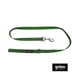 Gotoo Correa de nylon reflectante verde para perros