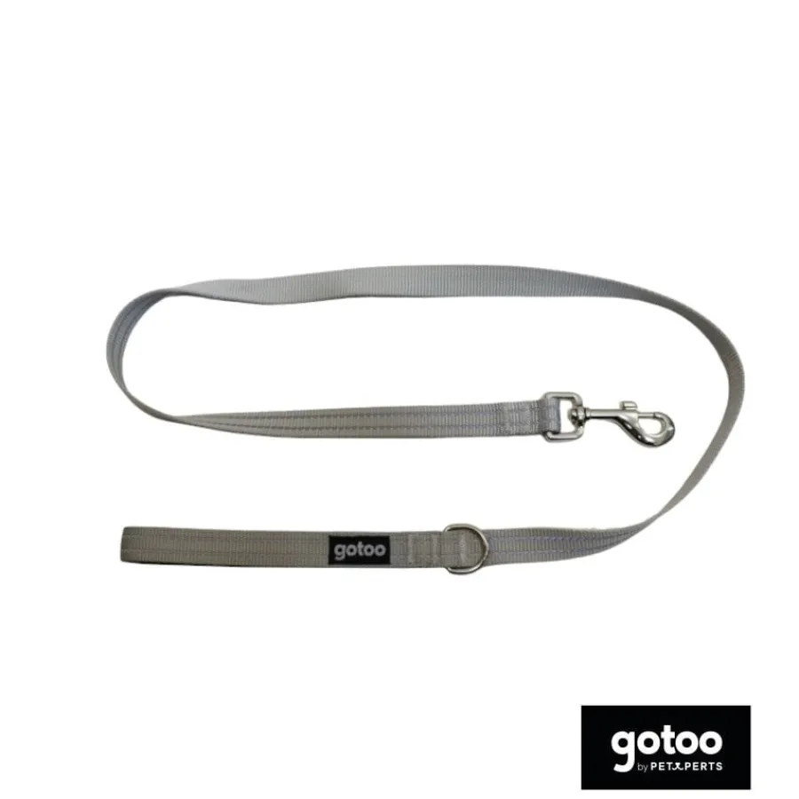 Gotoo Correa de nylon reflectante gris para perros Best
