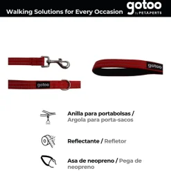 Gotoo Correa de nylon roja reflectante para perros Sale
