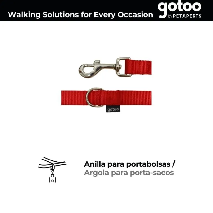 Gotoo Correa de nylon roja para perros Sale