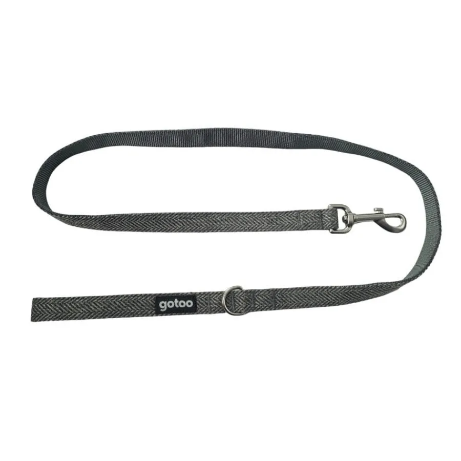 Gotoo Correa espiga gris para perros New