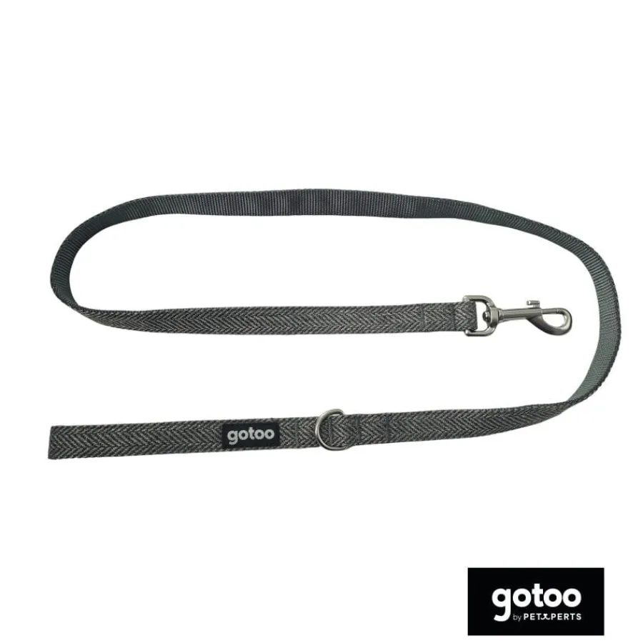 Gotoo Correa espiga gris para perros New