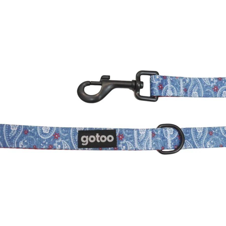 Gotoo Correa estampada cachemira azul para perros Hot
