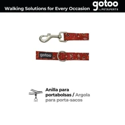 Gotoo Correa estampada cachemira rojo para perro Outlet