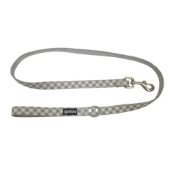 Gotoo Correa estampada cuadro vichy gris para perros Online