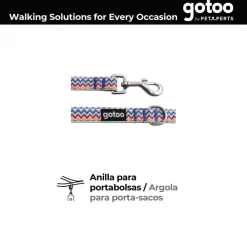 Gotoo Correa estampada rayas zig-zag para perros Discount