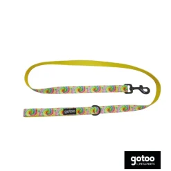 Gotoo Correa estampado tie die amarillo para perro Outlet